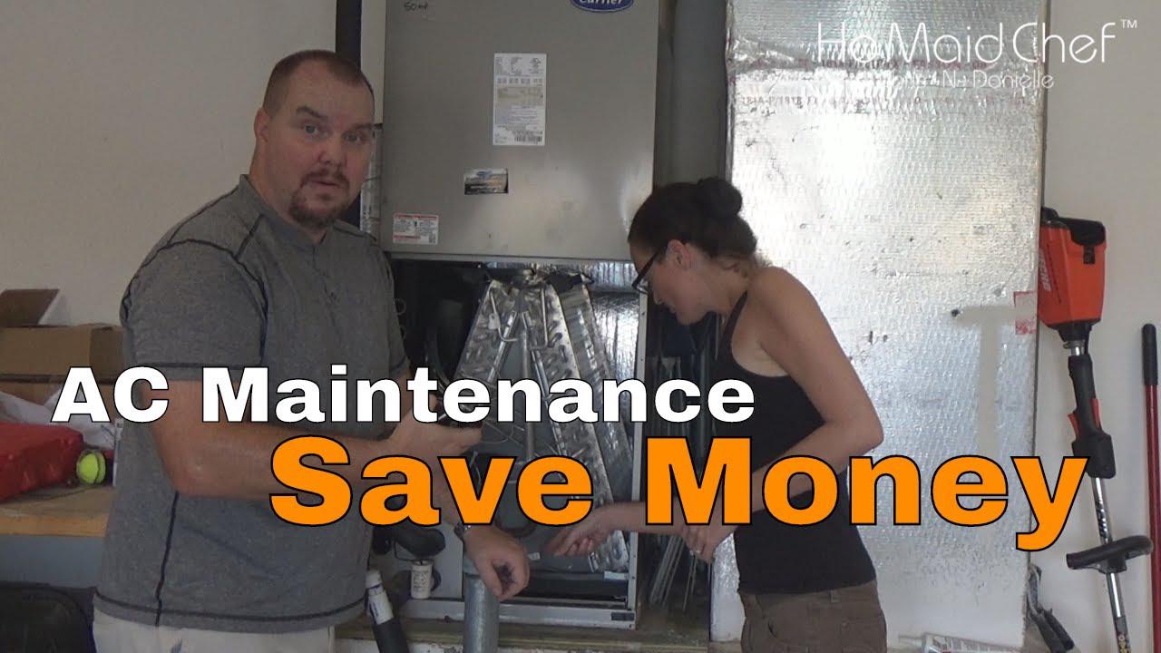 'Video thumbnail for Save Money On Air Conditioner Maintenance And Cleaning'